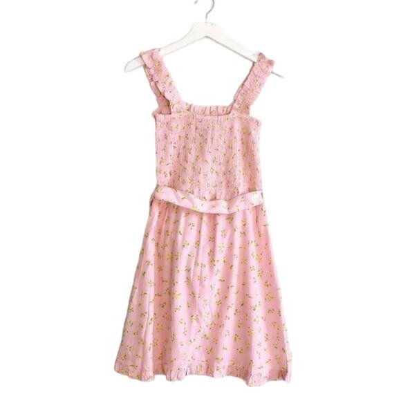 Faithfull The Brand Pink Mid‎ Summer Floral Mini Dress, Size 8 - Picture 4 of 13